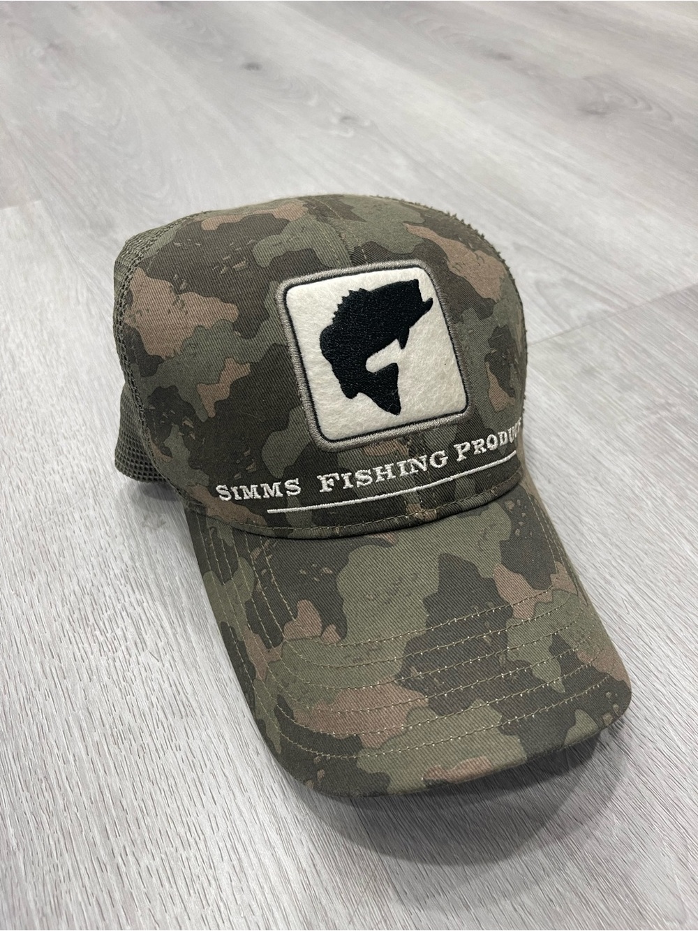 Simms Fishing camo hat